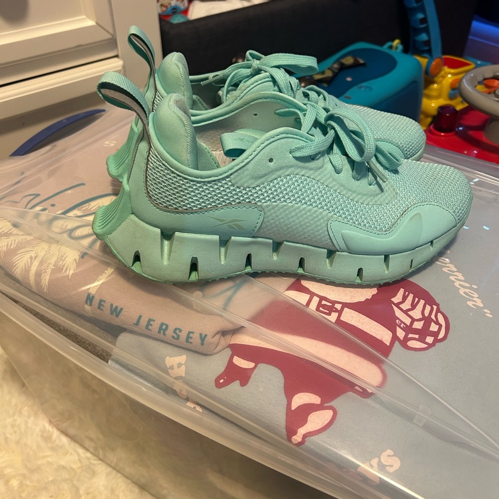 Woman’s Aqua Sneakers